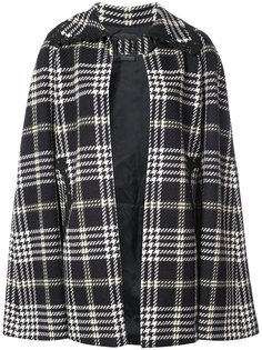 tartan print cape Anna Sui