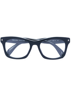 очки в квадратной оправе Prada Eyewear