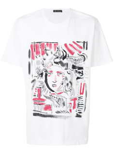 футболка с абстрактным принтом с головой Медузы Versace