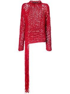 fringed knitted sweater Isabel Benenato