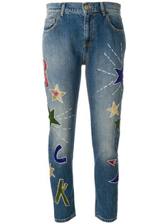 классические джинсы с аппликацией  P.A.R.O.S.H.