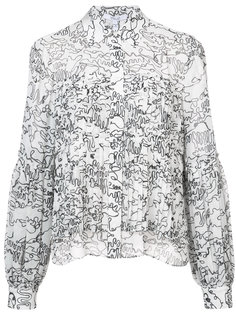 abstract print blouse Derek Lam 10 Crosby