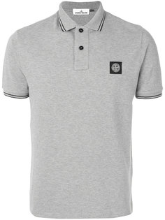 футболка-поло с полосатой окантовкой Stone Island