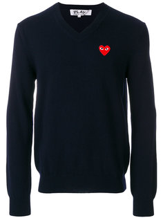свитер с вышивкой сердца Comme Des Garçons Play