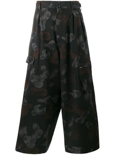 укороченные широкие брюки  Yohji Yamamoto