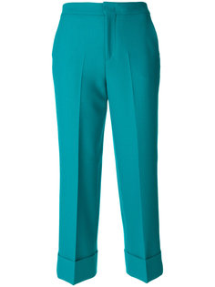 укороченные брюки с подвернутыми манжетами Pt01