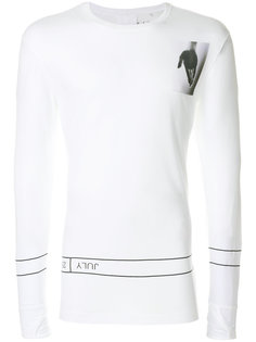 топ с принтом Helmut Lang