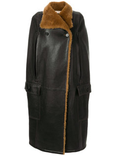 shearling cape sleeved gilet Marni