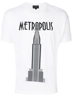 футболка с принтом Metropolis Emporio Armani