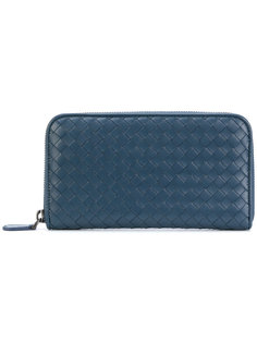 плетеный кошелек на молнии  Bottega Veneta