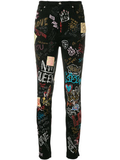 джинсы "скинни" с принтом в стиле граффити Dolce &amp; Gabbana