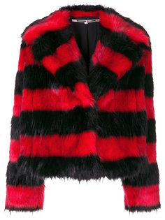 куртка из искусственного меха в полоску  McQ Alexander McQueen
