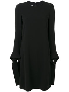 платье шифт с завязками на манжетах  Emporio Armani
