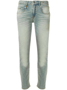 джинсы скинни с выцветшим эффектом R13