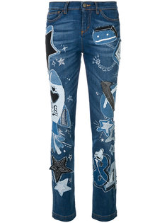 джинсы с аппликацией Dolce &amp; Gabbana