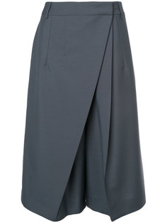 укороченные брюки с плиссированной деталью Jil Sander