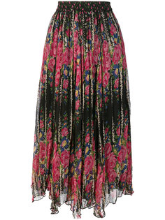 плиссированная юбка с цветочным принтом  Mes Demoiselles