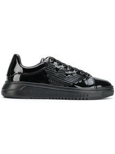 лакированные кеды с логотипом Emporio Armani