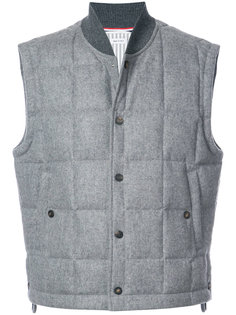 пуховой жилет Thom Browne