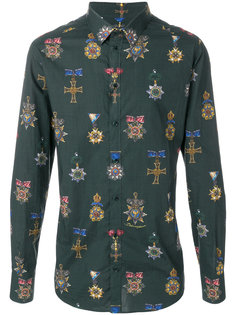 рубашка с принтом медалей Dolce &amp; Gabbana