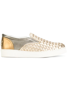 плетеные слипоны Bottega Veneta