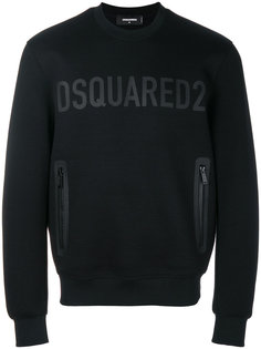 джемпер с логотипом и карманом на молнии Dsquared2