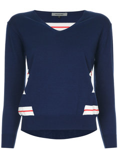 топ с полосатой панелью Han Ahn Soon