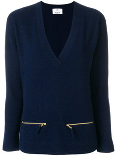 zip detail jumper Allude