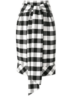 клетчатая юбка с завязкой на талии Teija