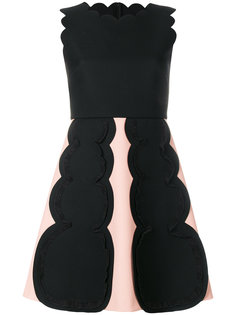 платье мини с фигурной отделкой  Red Valentino