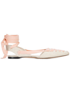 ankle tie ballerina shoes Altuzarra