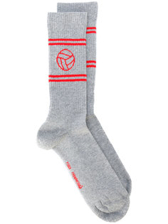 football logo socks Gosha Rubchinskiy ГОША РУБЧИНСКИЙ