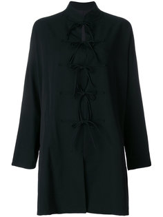 tie front coat Yohji Yamamoto