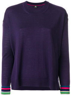 трикотажный свитер с манжетами в полоску Ps By Paul Smith