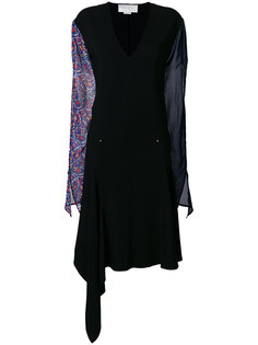 платье миди с прозрачными рукавами Esteban Cortazar