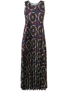 плиссированное платье с цветочным узором P.A.R.O.S.H.