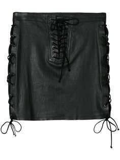 мини-юбка с боковой шнуровкой Unravel Project