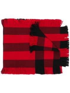 шарф в клетку с бахромой Burberry