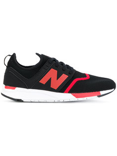 кроссовки с заплаткой с логотипом New Balance