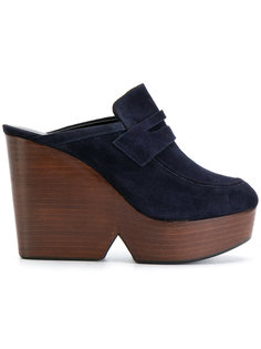 Damor platform wedge mules Robert Clergerie