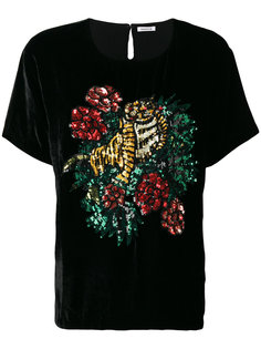 футболка с отделкой пайетками P.A.R.O.S.H.