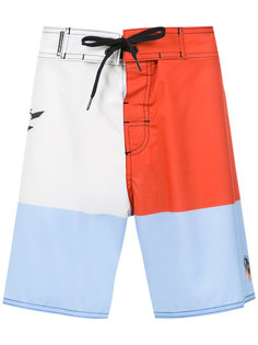 color block swimming shorts Osklen