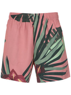 foliage print shorts Osklen
