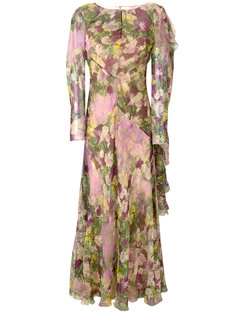 платье с цветочным принтом  Alberta Ferretti