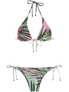 foliage print bikini set Osklen