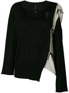 свитер с завязками на рукаве Pierantoniogaspari