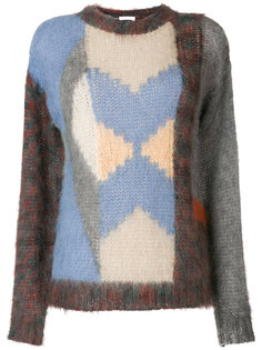 свитер дизайна колор-блок Chloé