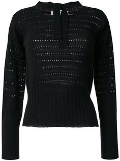 свитер с вырезами и завязкой на шее Philosophy Di Lorenzo Serafini