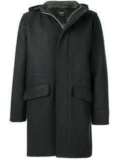пальто с капюшоном A.P.C.