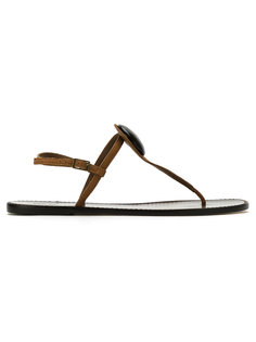 leather flat sandals Osklen